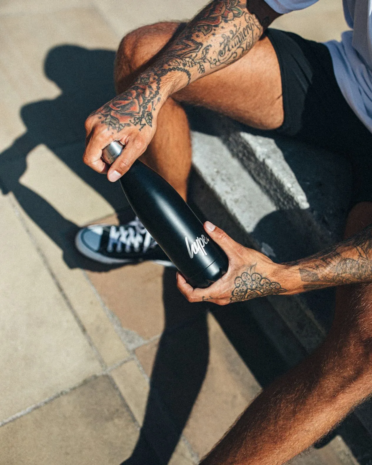 HYPE BLACK METAL WATER BOTTLE