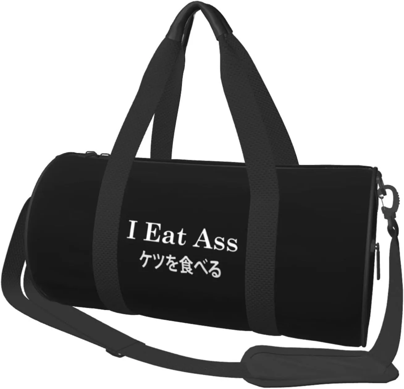 I Eat Ass Duffel Bag Unisex-Adult Gym Duffel Bag Workout Bag Drawstring Backpack Lightweight Carryon Gymbag For Men/Women