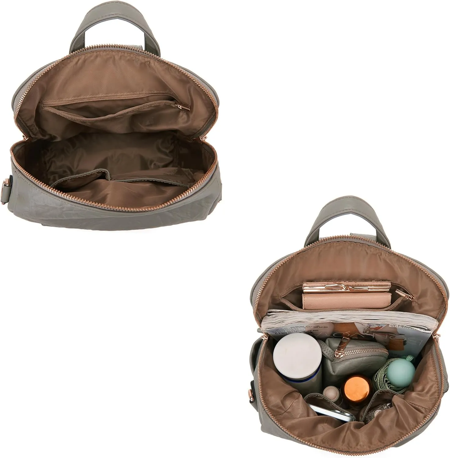 Idesort Medium Backpack Purse for Women Convertible Travel Soft Backpacks Ladies Purse set with Wallet and Crossbody Bags