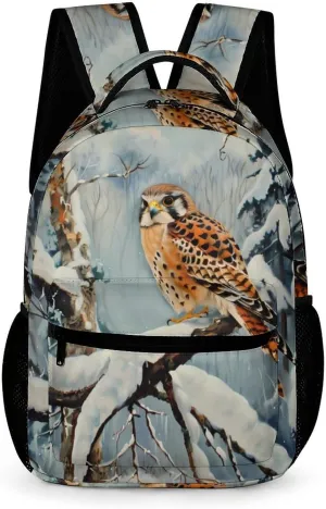 in Snowscape Kestrel Travel Backpack Cute Laptop Bag Aesthetic Campus Backpack Casual Daypack