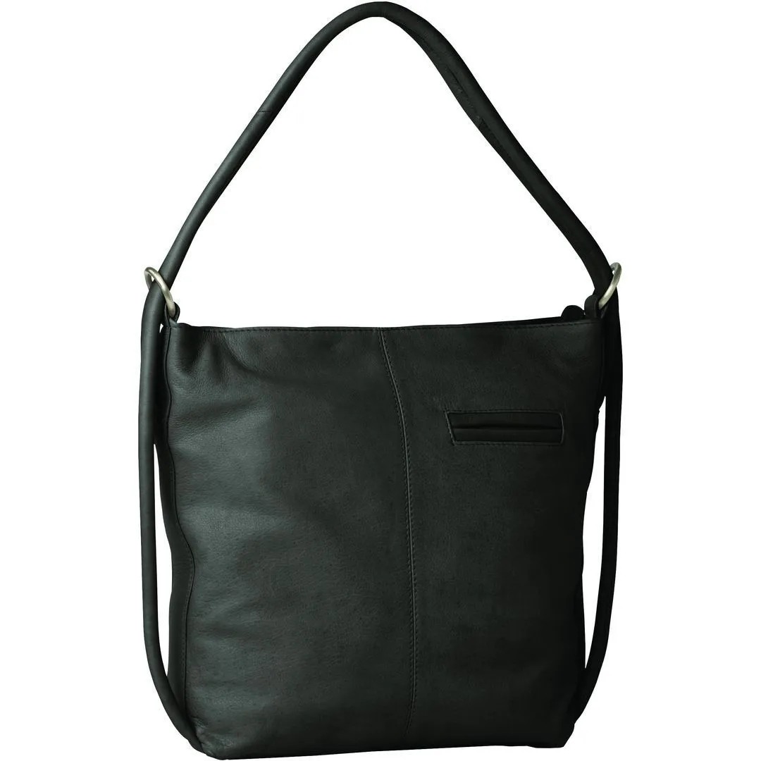 Indiana Leather Convertible Handbag Backpack - Large
