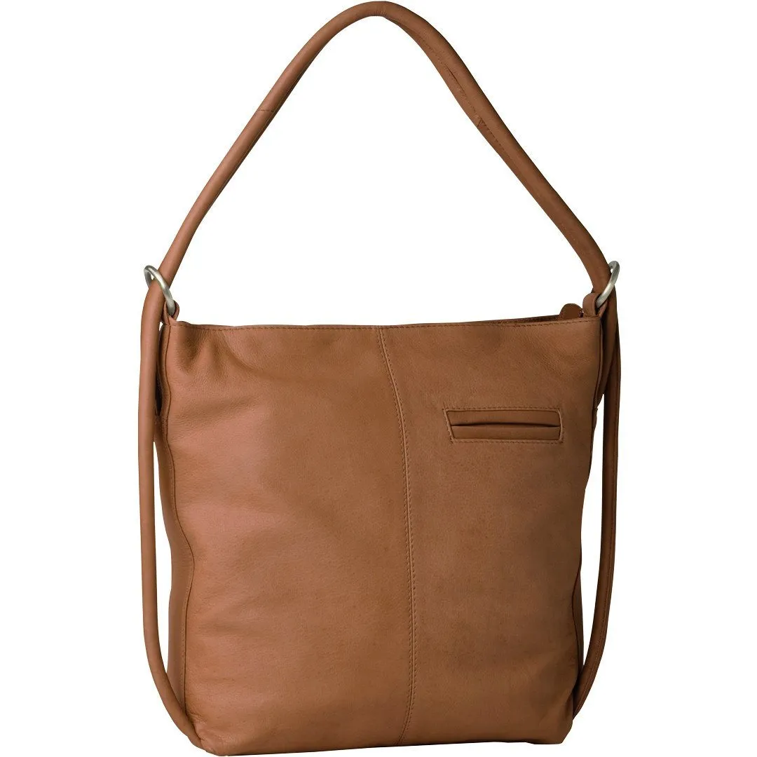 Indiana Leather Convertible Handbag Backpack - Large