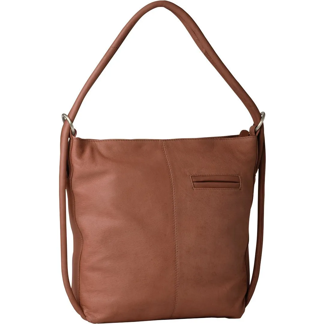 Indiana Leather Convertible Handbag Backpack - Large