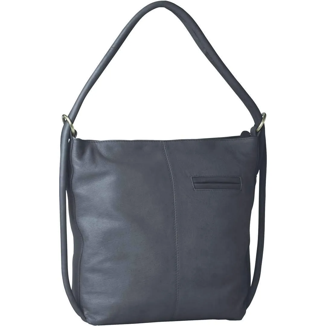Indiana Leather Convertible Handbag Backpack - Large