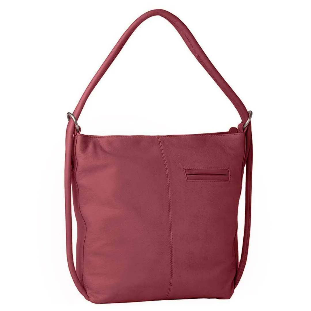 Indiana Leather Convertible Handbag Backpack - Large