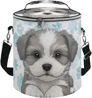 Insulated Cooler Bag with Zippered Top and Adjustable Shoulder Straps for Adults