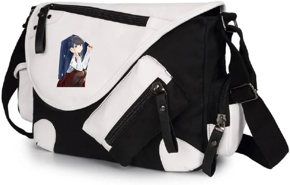 ISaikoy Anime Komi can't communicate Messenger Bag Satchel Crossbody Bag Handbag Shoulder Bag Sling Bag 13