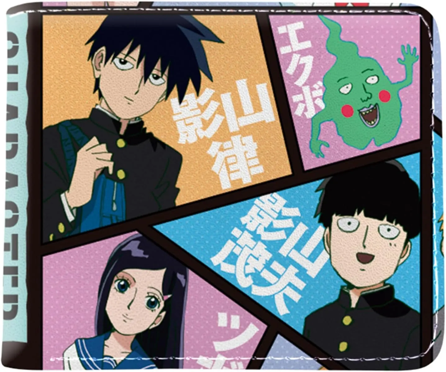 ISaikoy Anime Mob Psycho 100 Wallet Bifold Credit Card Case Passport ID Card Holder 1