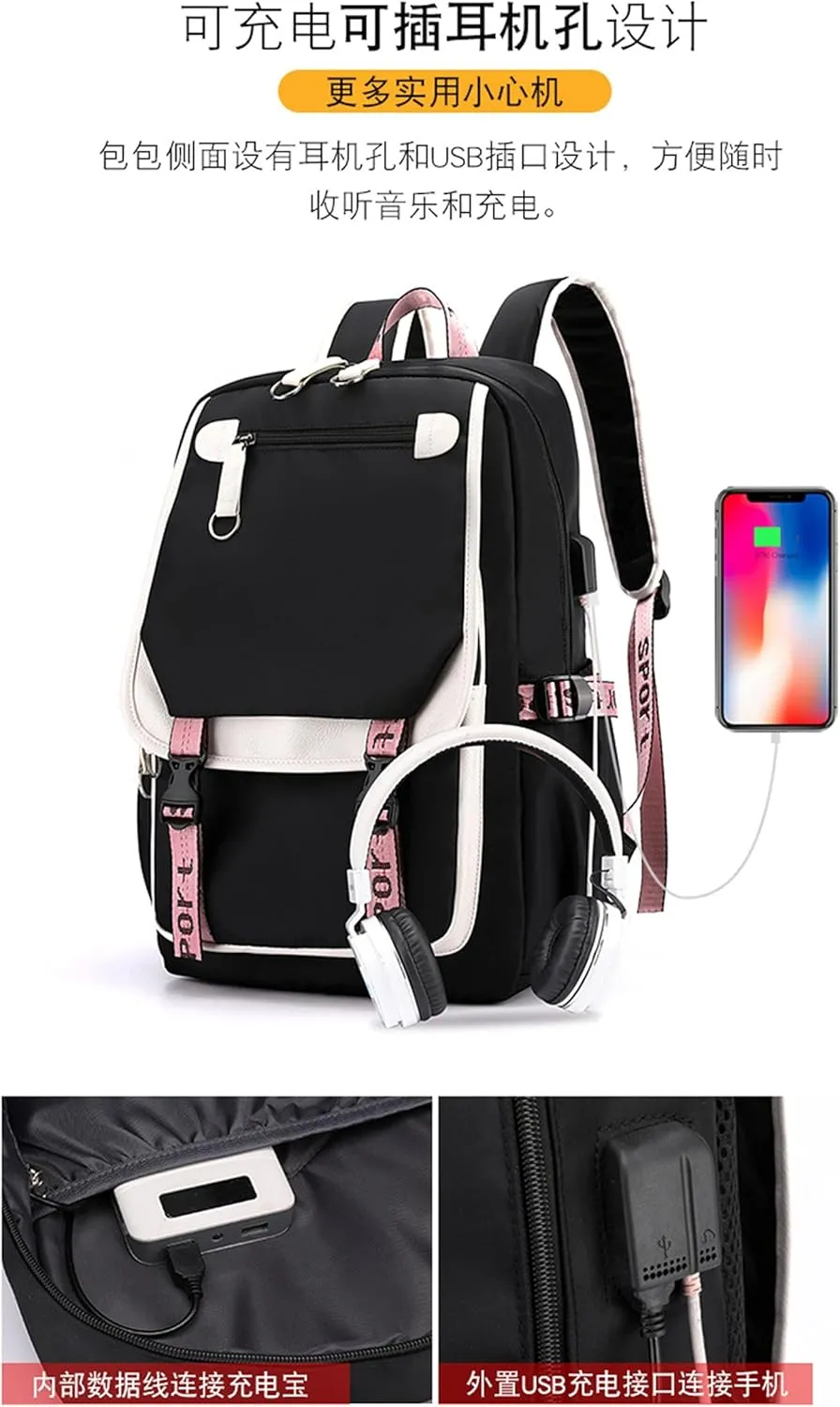 ISaikoy Anime Ouran High School Host Club Backpack Shoulder Bag Bookbag Student School Bag Daypack Satchel B1