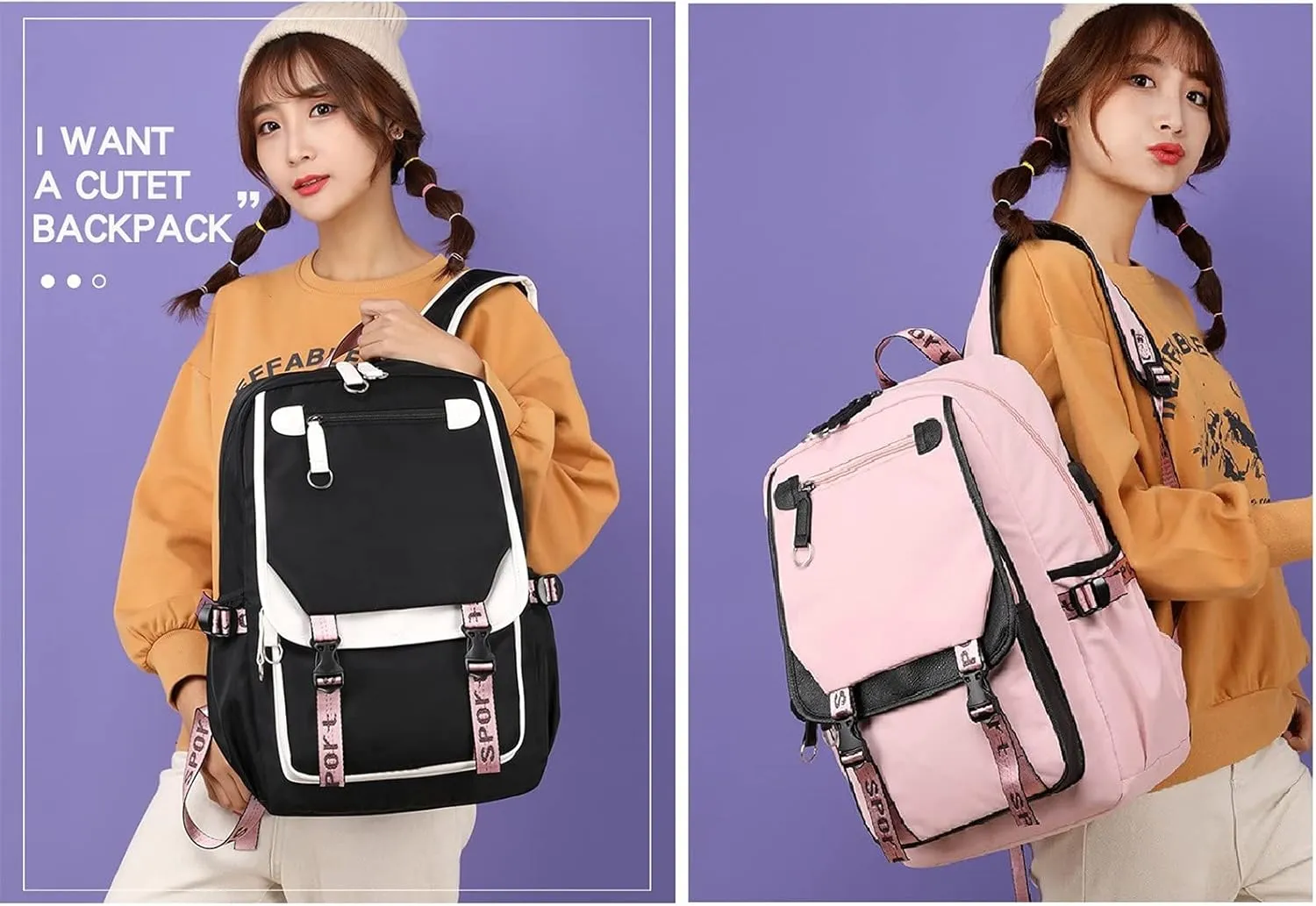 ISaikoy Anime Ouran High School Host Club Backpack Shoulder Bag Bookbag Student School Bag Daypack Satchel B1
