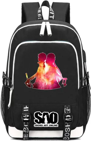 ISaikoy Anime Sword Art Online Backpack Shoulder Bag Bookbag Student Satchel School Bag Daypack 1