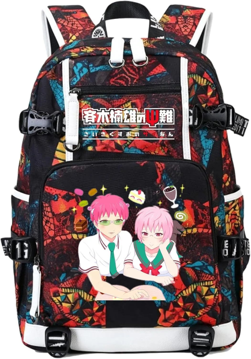 ISaikoy Anime The Disastrous Life Of Saiki K Backpack Shoulder Bag Bookbag Daypack School Bag 10