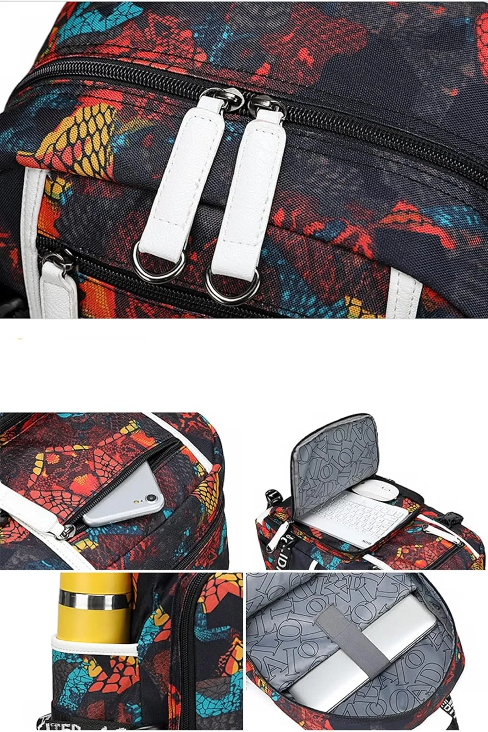 ISaikoy Anime The Disastrous Life Of Saiki K Backpack Shoulder Bag Bookbag Daypack School Bag 10
