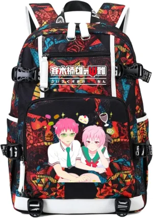 ISaikoy Anime The Disastrous Life Of Saiki K Backpack Shoulder Bag Bookbag Daypack School Bag 10