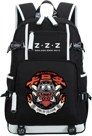 ISaikoy Game Zenless Zone Zero Backpack Daypack Bookbag Laptop Bag School Bag with USB Port 2