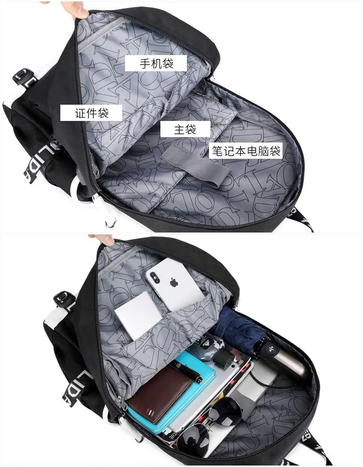 ISaikoy Game Zenless Zone Zero Backpack Daypack Bookbag Laptop Bag School Bag with USB Port 2