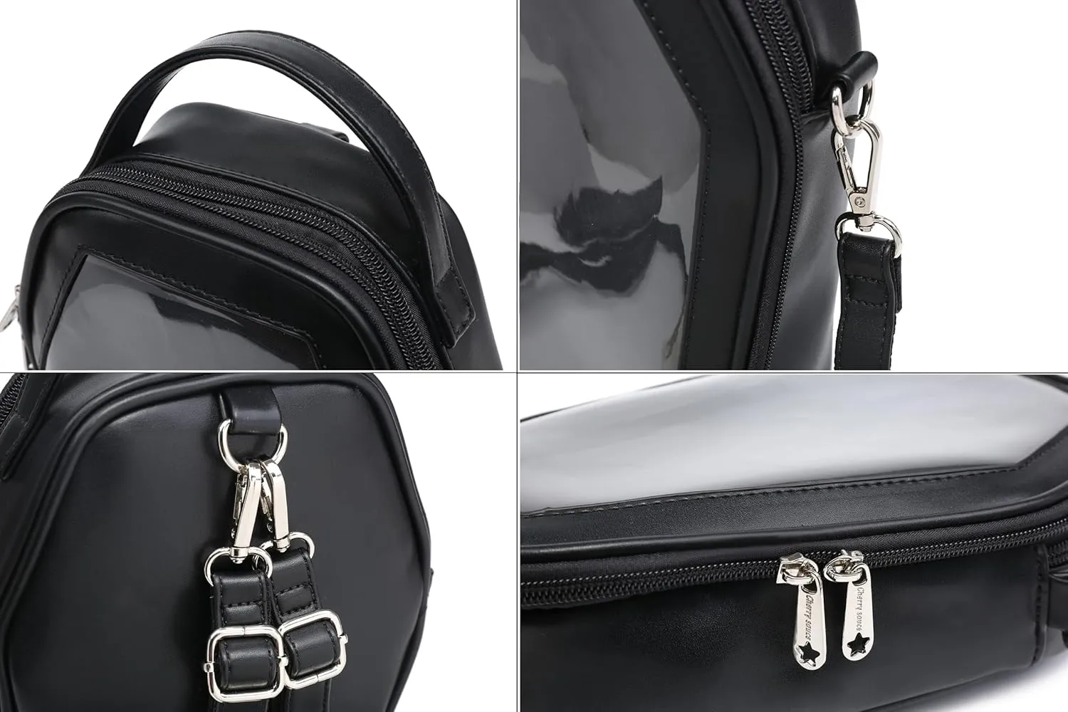 Ita Bag Backpack Gothic Coffin Shape Fashion Purses and Handbags Halloween JK Bags Detachable Cross Straps