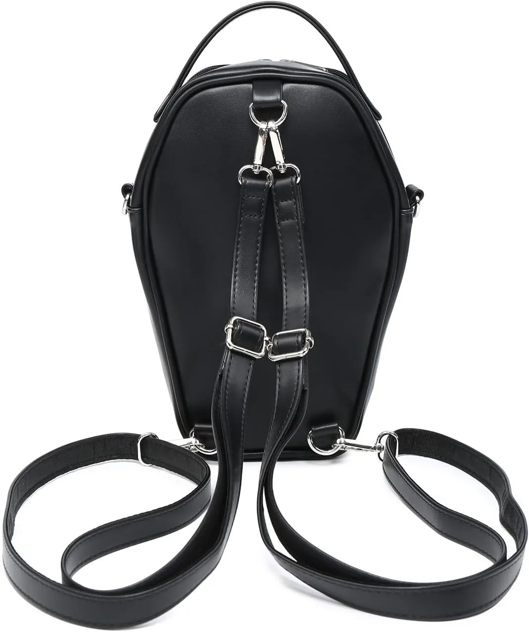 Ita Bag Backpack Gothic Coffin Shape Fashion Purses and Handbags Halloween JK Bags Detachable Cross Straps