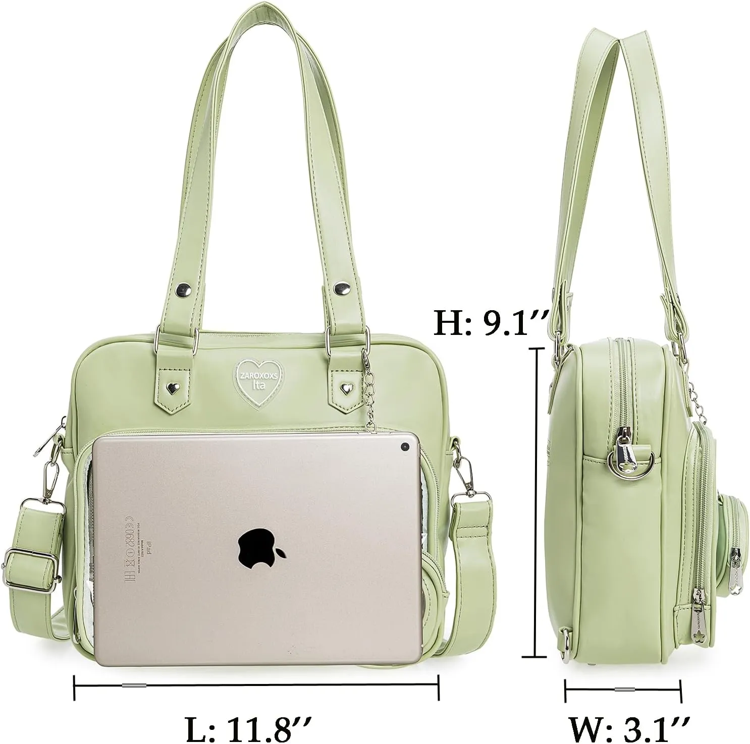 Ita Bag Crossbody Handbags Kawaii Shoulder Purse Square Backpack with Insert Anime Pins Display