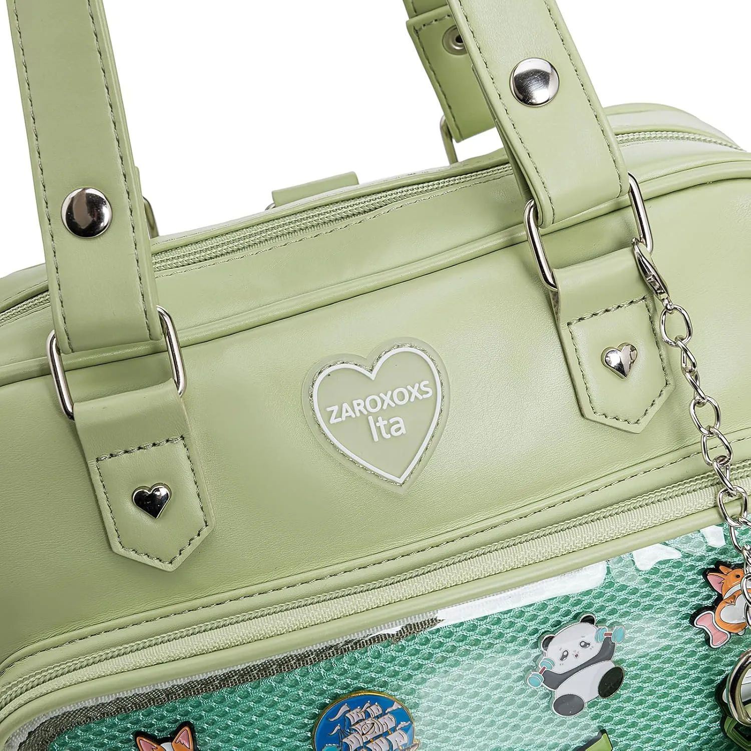 Ita Bag Crossbody Handbags Kawaii Shoulder Purse Square Backpack with Insert Anime Pins Display