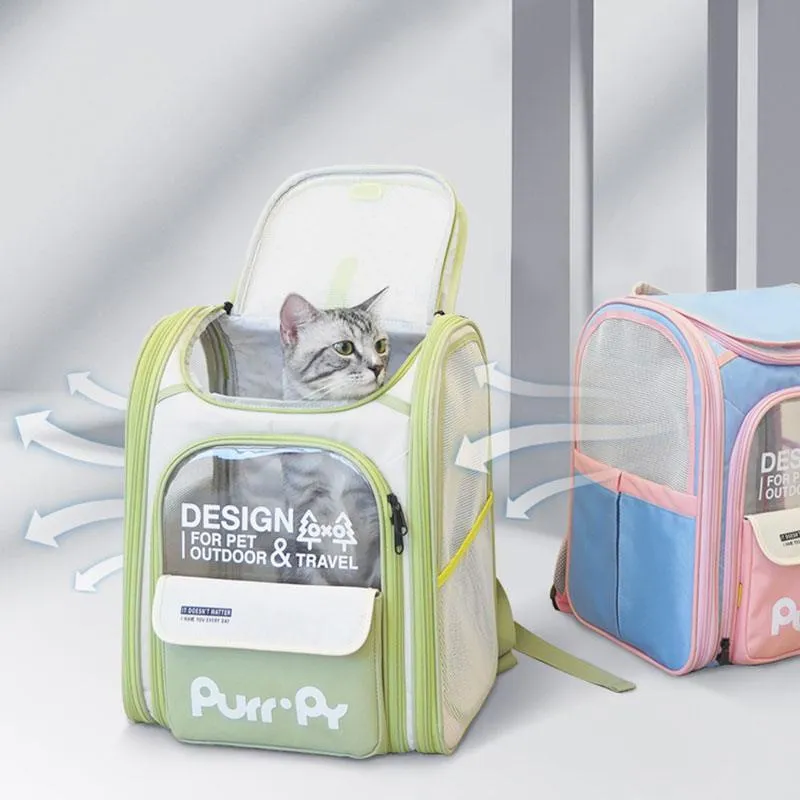 Jelly Cat Carrying Backpack 4 Color Foldable Cat Bag