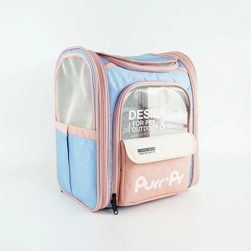 Jelly Cat Carrying Backpack 4 Color Foldable Cat Bag