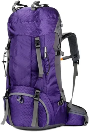 JSEIAJB 60L Outdoor Backpack Camping Climbing Bag Waterproof Mountaineering Hiking Backpacks Sport Bag