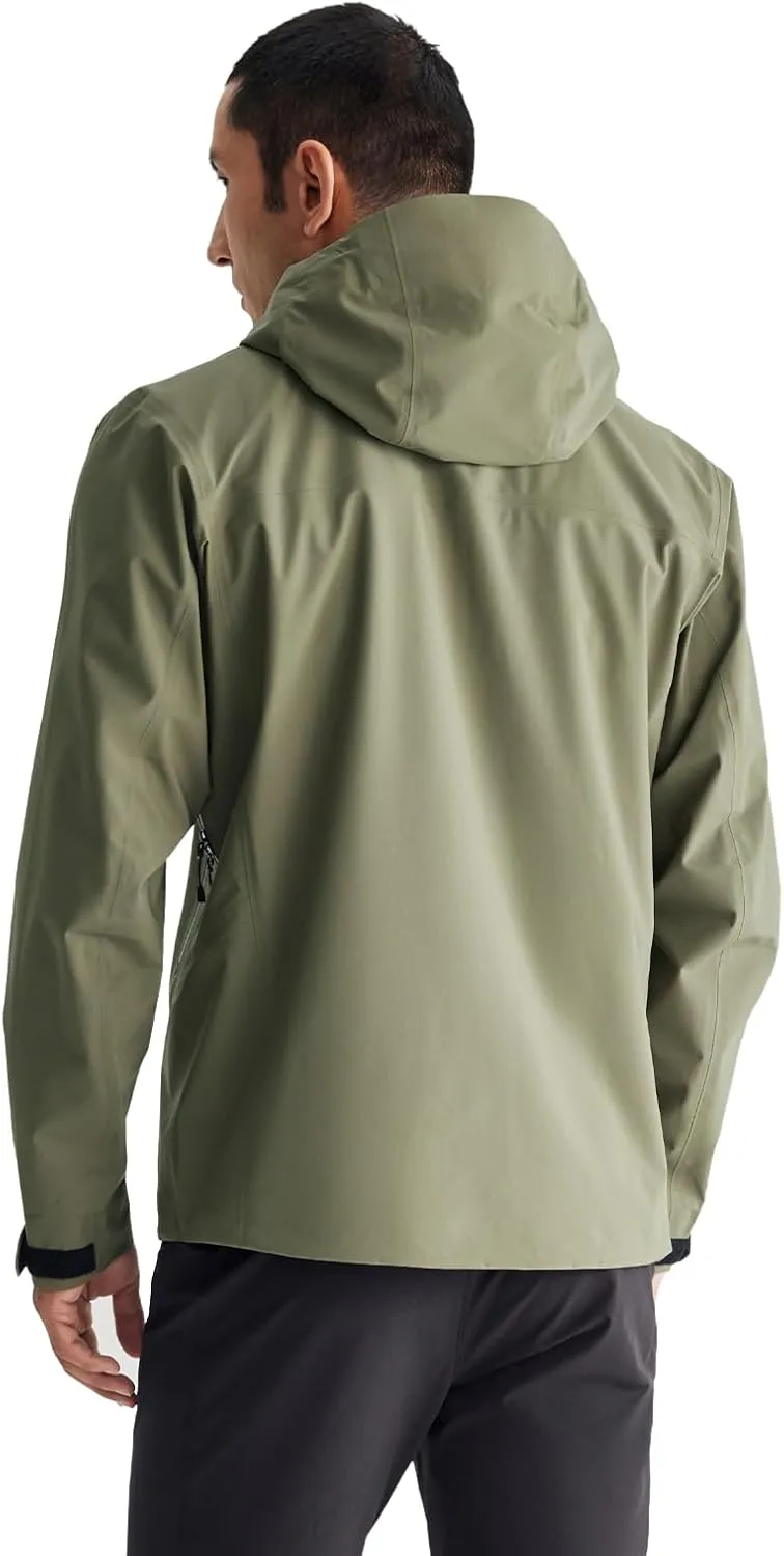 KAILAS Men's Rain Hard Shell Jacket Hooded Waterproof Windproof Breathable Lightweight Hiking Mountain Outdoor Jacket