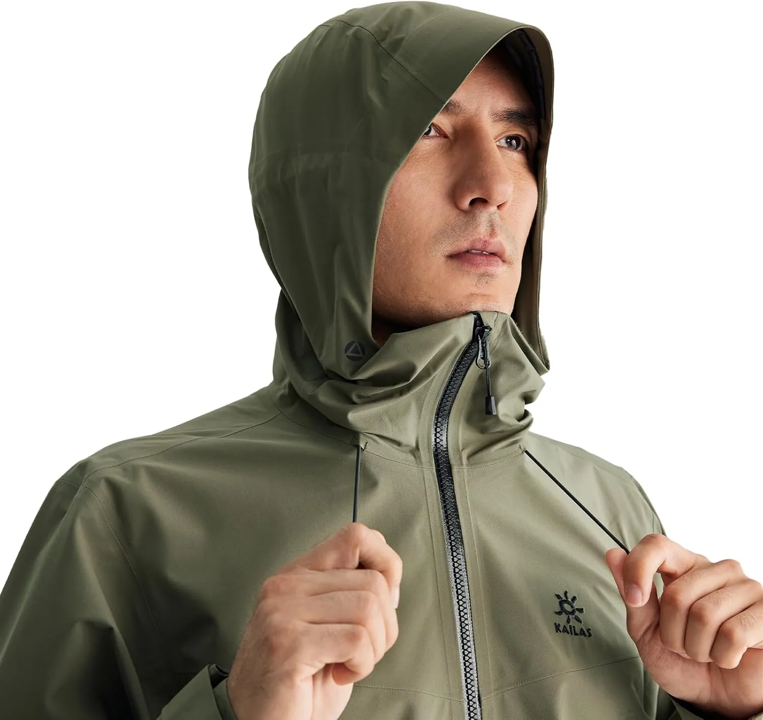 KAILAS Men's Rain Hard Shell Jacket Hooded Waterproof Windproof Breathable Lightweight Hiking Mountain Outdoor Jacket