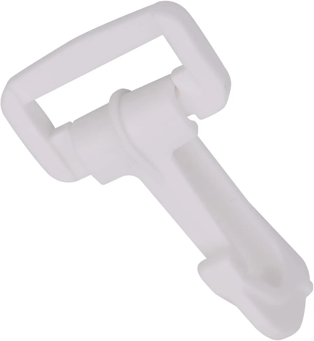 KAM 100pcs Plastic Swivel Snap Hooks Lobster Claw Clasp Trigger Clips Rotary Buckle Hook for Backpack, Webbing Strap, Travel Bag, Handbag, Pet Collar, 25mm, White