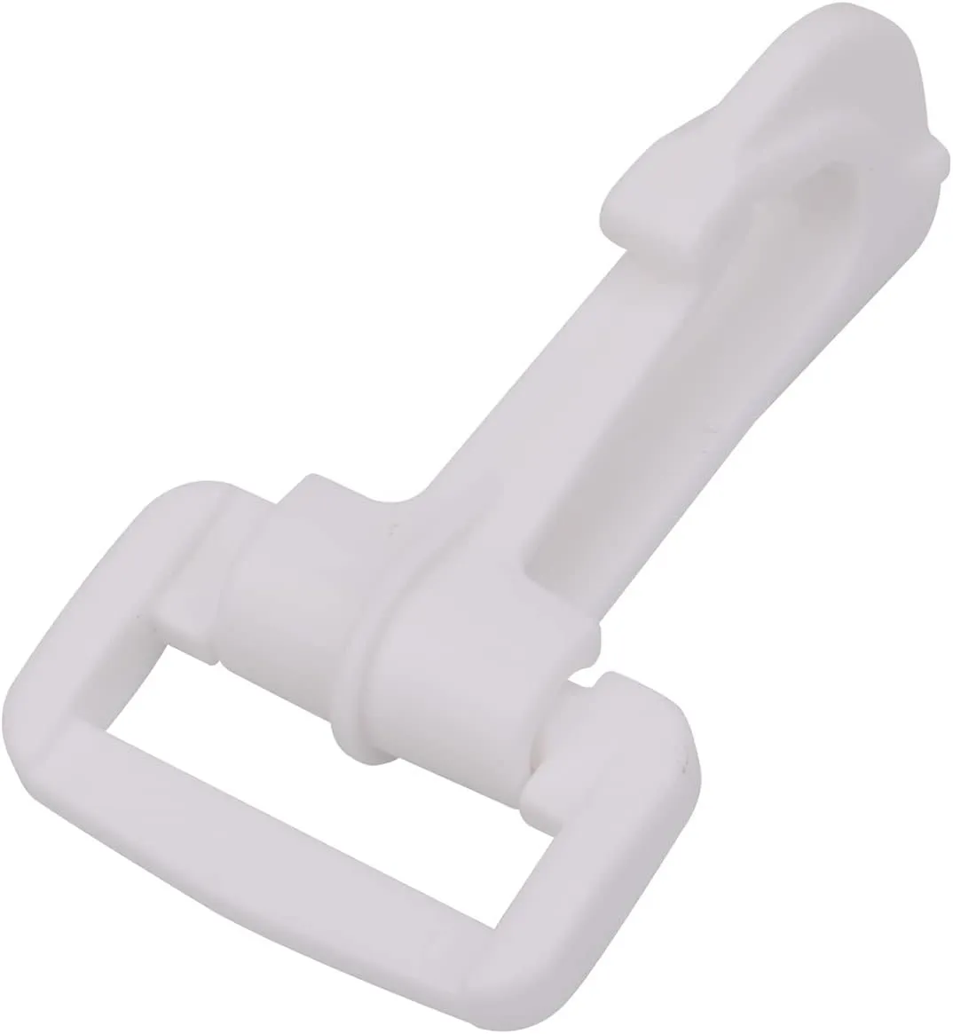 KAM 100pcs Plastic Swivel Snap Hooks Lobster Claw Clasp Trigger Clips Rotary Buckle Hook for Backpack, Webbing Strap, Travel Bag, Handbag, Pet Collar, 25mm, White