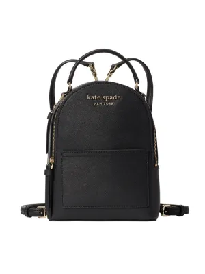 Kate Spade WKRU5984 Cameron Mini Convertible Backpack Bag Black