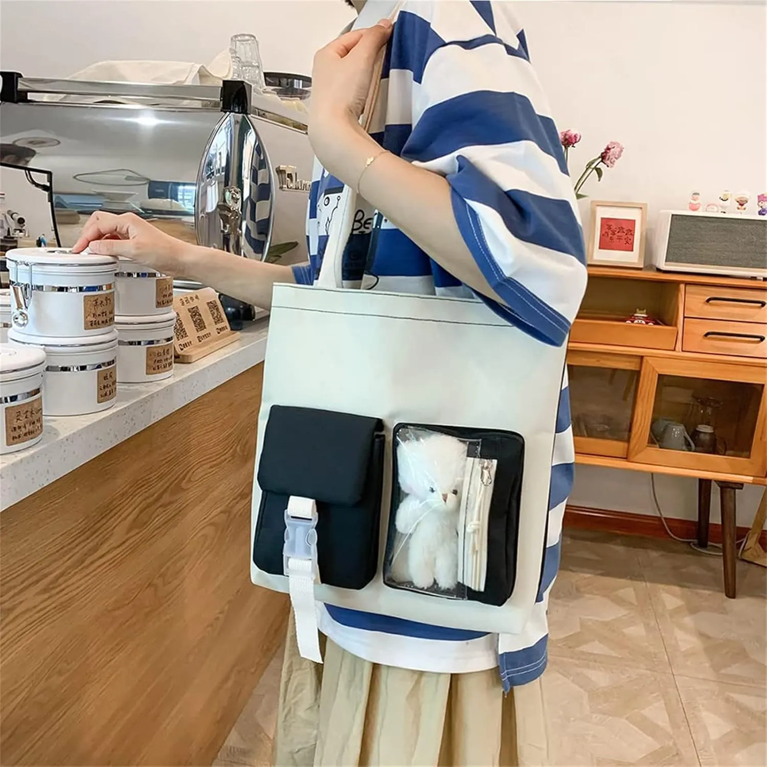 KAWAII Backpack SET 5 Pcs School Backpack Cute Aesthetic BackpackSet Aesthetic School Bags Cute Bookbag