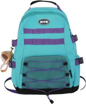 Kawaii Backpack with Cute Accessories Casual Daypack Pendant Travel Lightweight Bags Waterproof Backpacks Women, Green, One Size