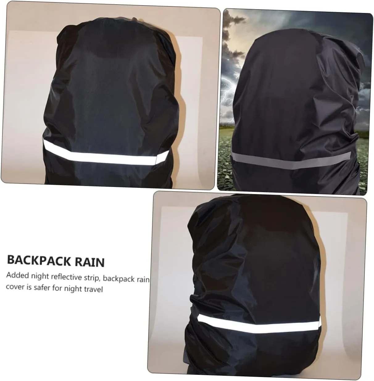KESYOO Back Rain Cover Wet Rains Waterproof Hiking Foldable Covers Travel Reflective Suits Rainproof Back Cover