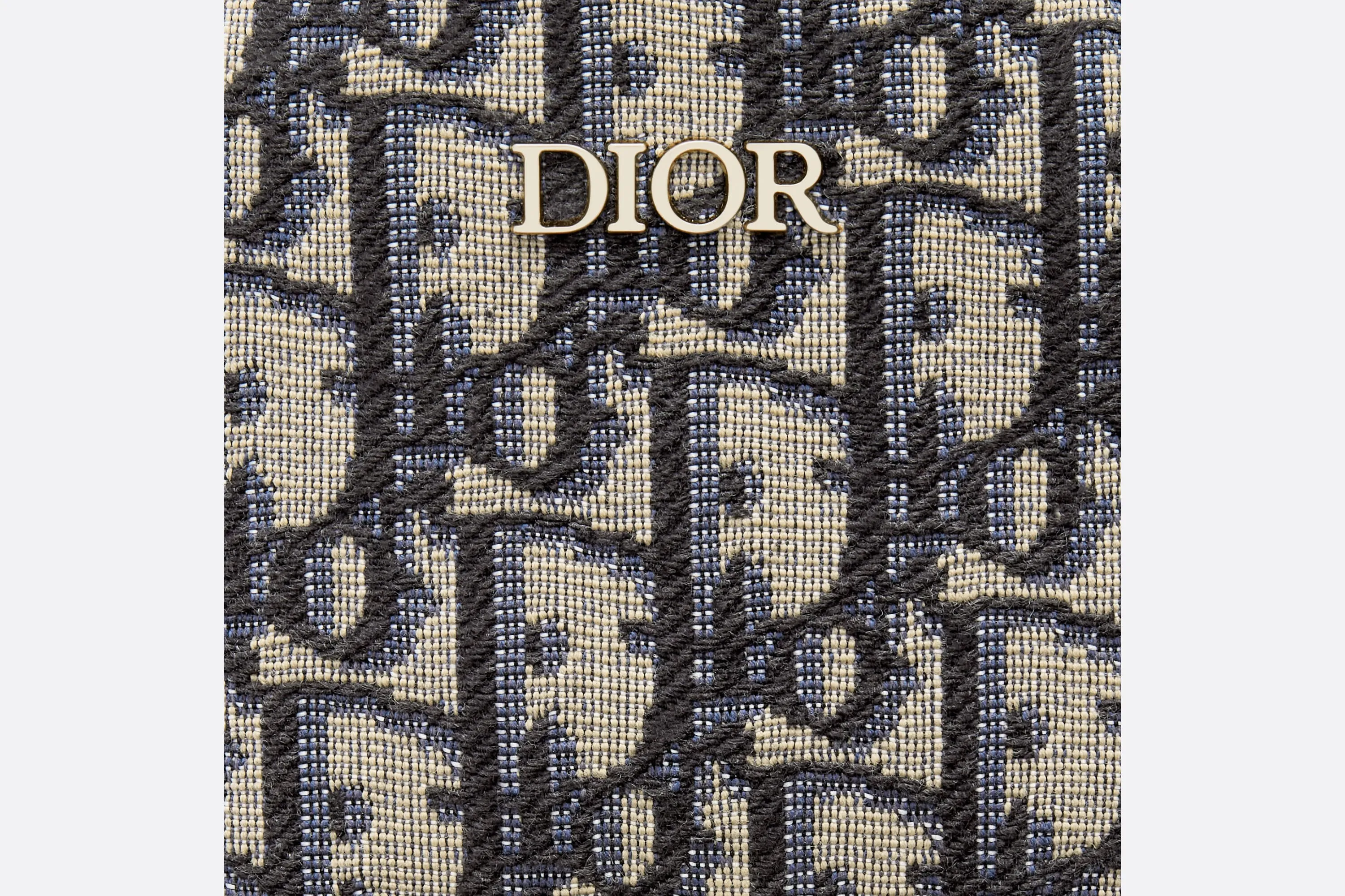 Kid's Mini Rider Backpack • Beige and Blue Dior Oblique Jacquard