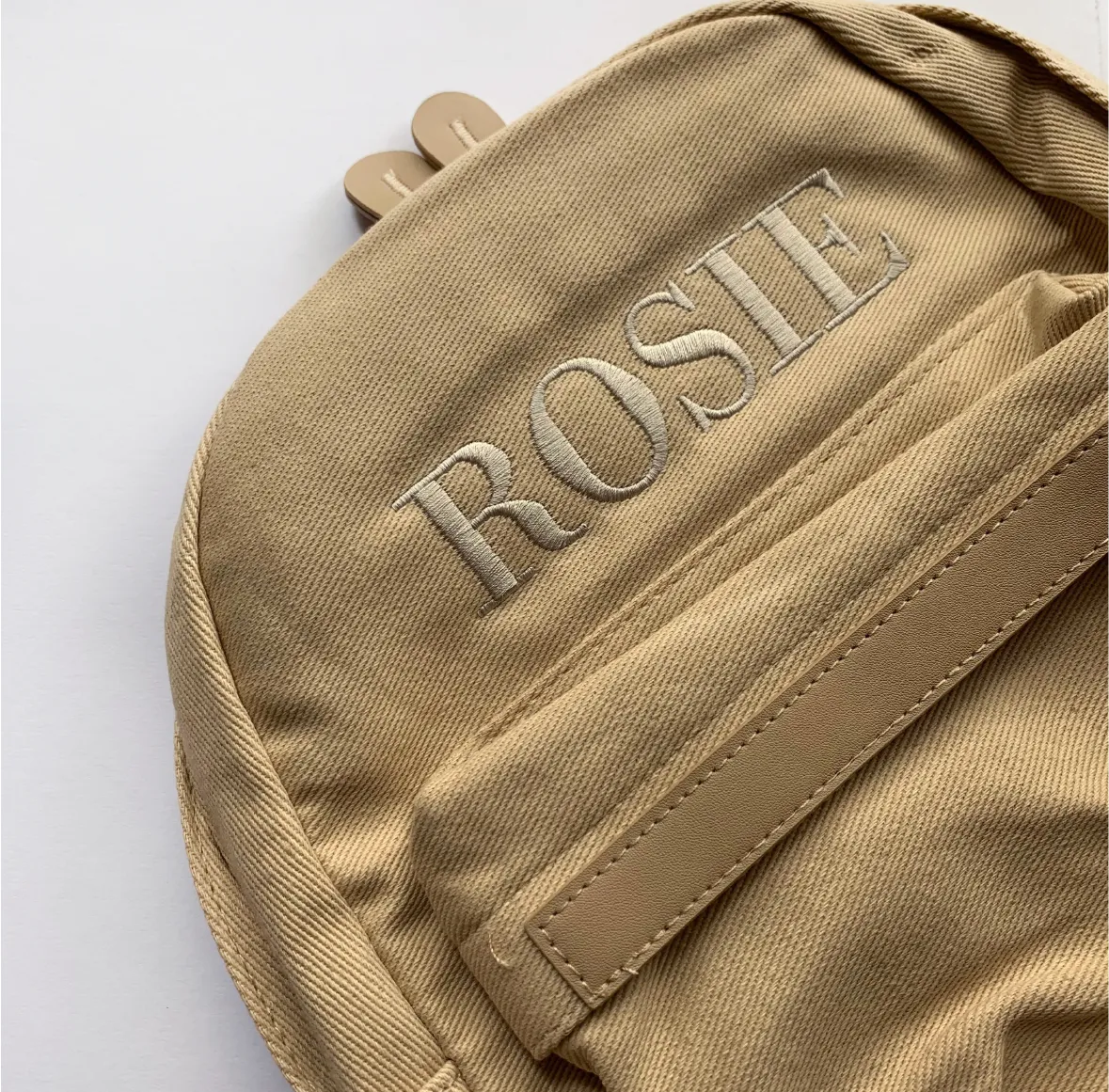 Kids Personalised Backpacks -Sand