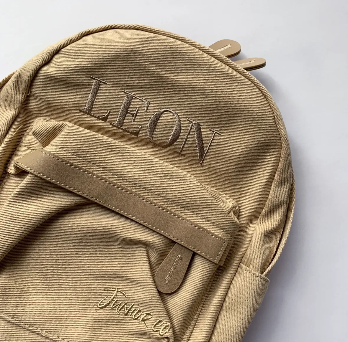 Kids Personalised Backpacks -Sand