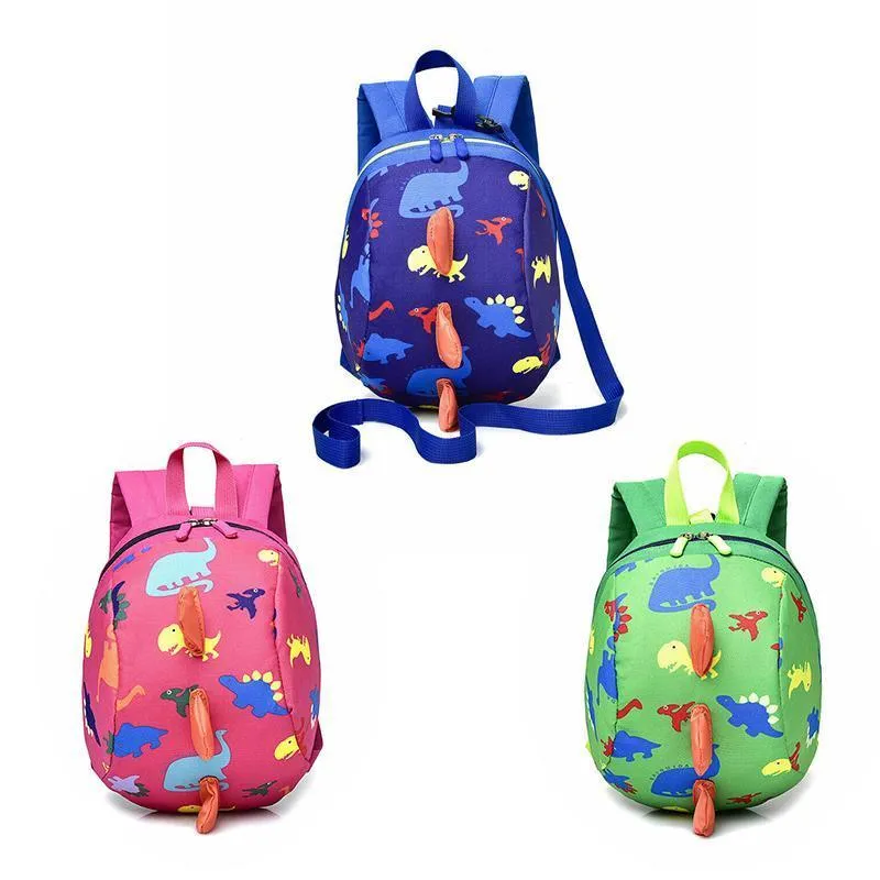 Kids Safety Harness Backpack Toddler Leash Dinosaur Bag Child Anti Lost