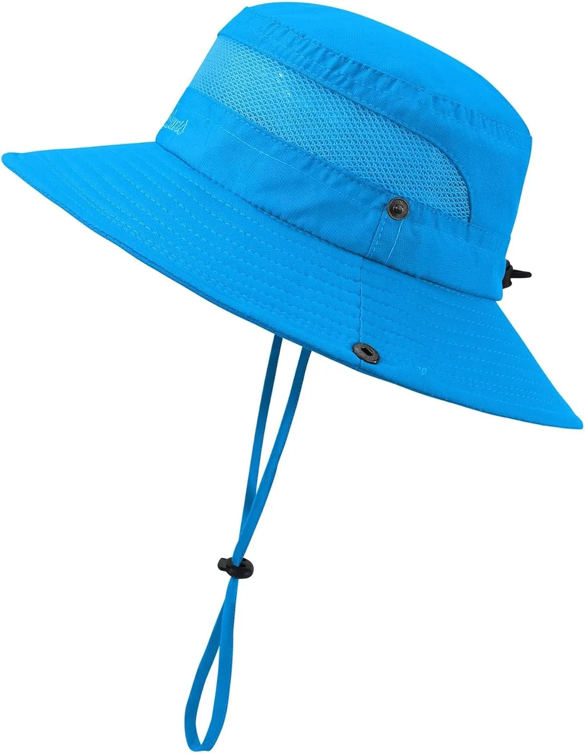 Kids UPF50  Sun Protection Bucket Hat - Adjustable 2.7" Brim Foldable Waterproof Design for Beach Hiking Fishing