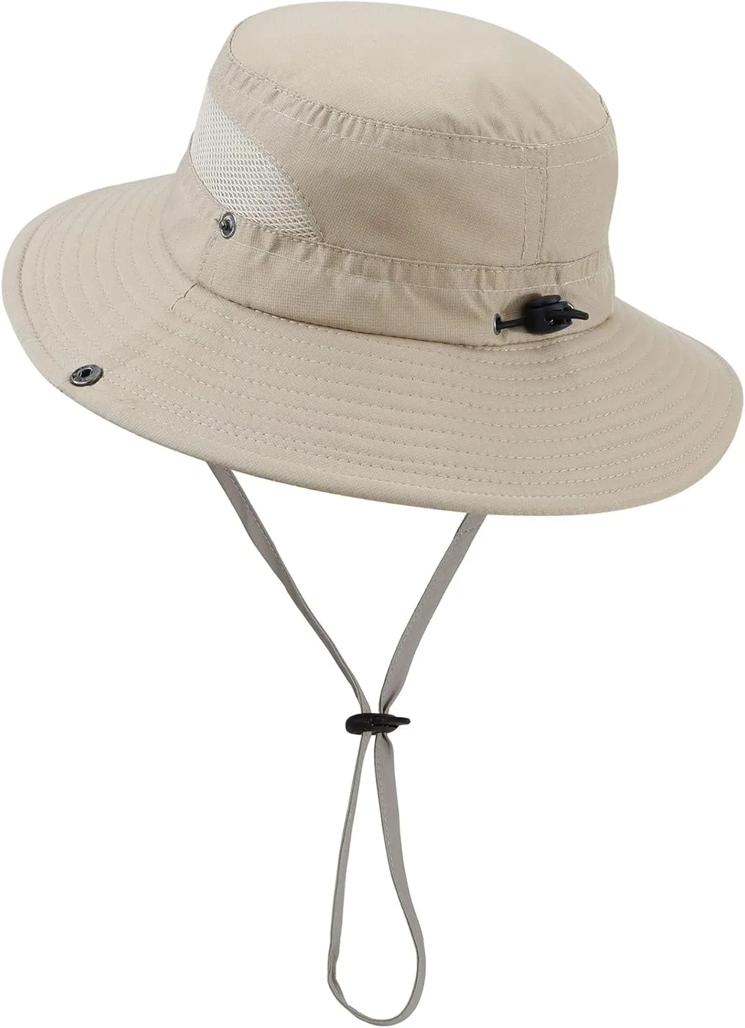 Kids UPF50  Sun Protection Bucket Hat - Adjustable 2.7" Brim Foldable Waterproof Design for Beach Hiking Fishing