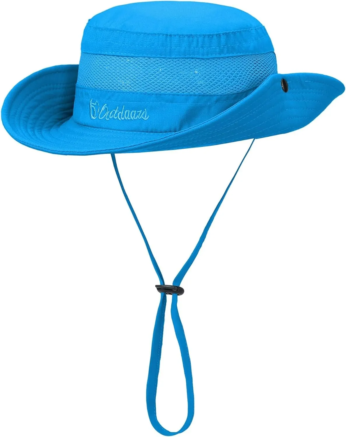 Kids UPF50  Sun Protection Bucket Hat - Adjustable 2.7" Brim Foldable Waterproof Design for Beach Hiking Fishing