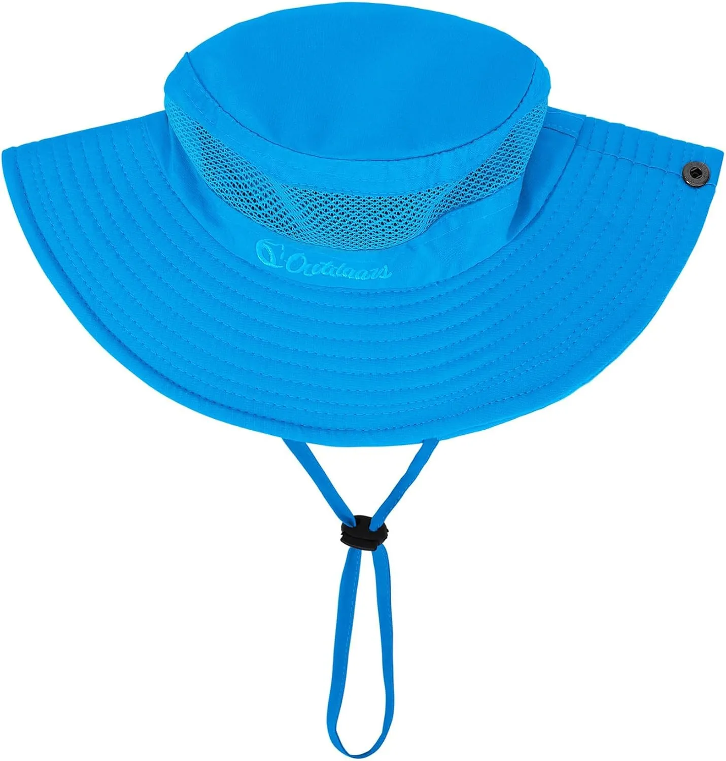Kids UPF50  Sun Protection Bucket Hat - Adjustable 2.7" Brim Foldable Waterproof Design for Beach Hiking Fishing