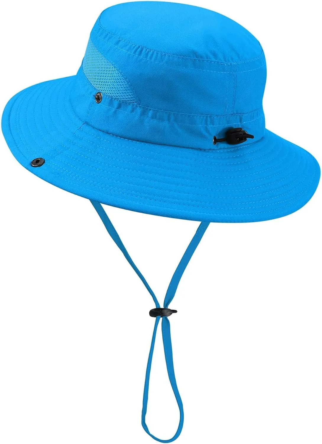 Kids UPF50  Sun Protection Bucket Hat - Adjustable 2.7" Brim Foldable Waterproof Design for Beach Hiking Fishing