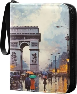 Kigai Triumphal Painting Card Binder - 400 Pockets Card Holder with 50 Sleeves, Trading Card Album Folder for Boys Girls