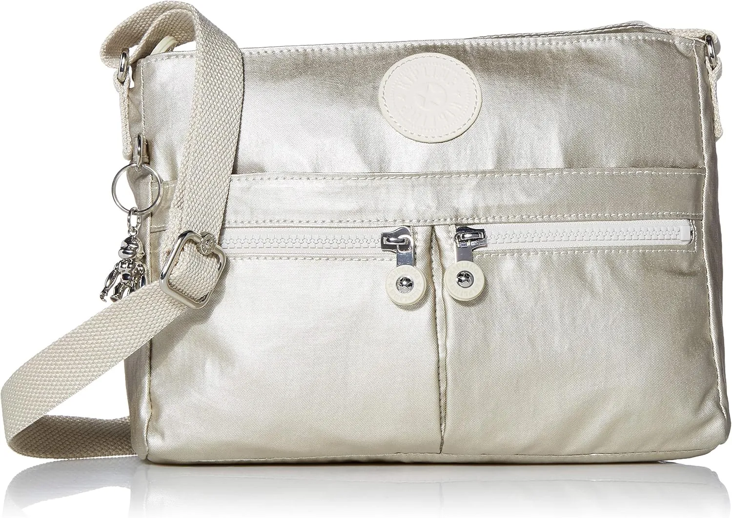 Kipling Women's Angie Handbag, Cloud Metal, One Size