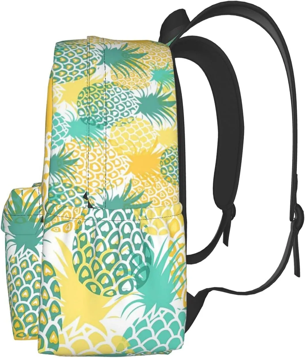KiuLoam 17 inch Backpack Pineapple Tropical Fruit Laptop Backpack Shoulder Bag School Bookbag Casual Daypack