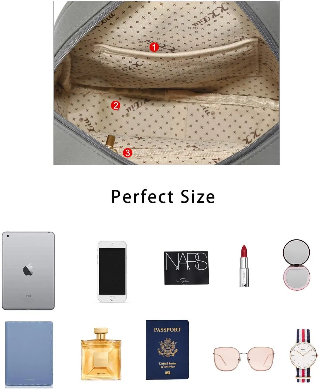 KKXIU Girls Small Backpack Purse Vegan Leather Mini Bookbag for Women Cute Teen Pompom Daypack
