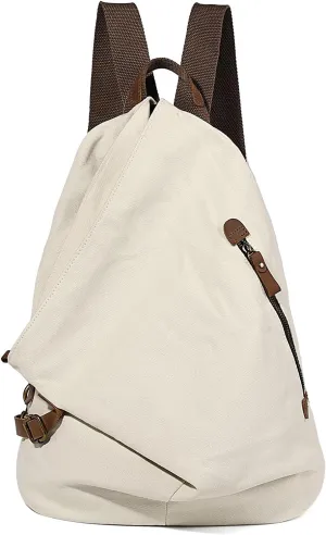 KL928 Canvas Vintage Backpack – Large Casual Daypack Outdoor Travel Rucksack Hiking Backpacks for Men Women