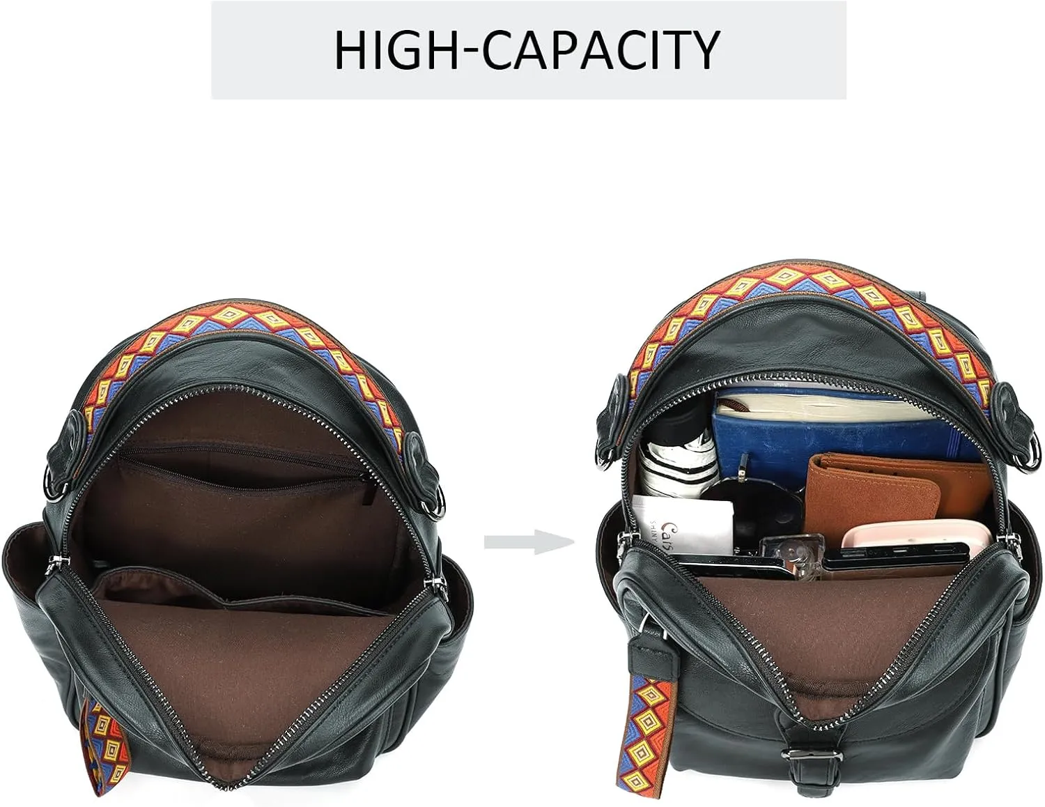 KL928 Small Daypack Backpack Purse for Women Fashion Shoulder Backpack Handbags ladies (Charcoal Gray)